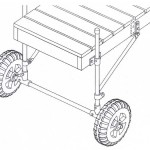 Dock Wheel kit installed drawing