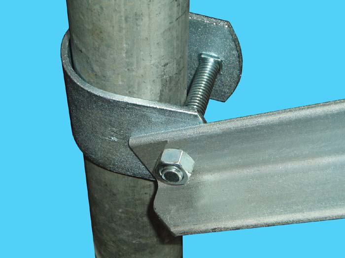 D-630-40; Dock Side Stabilizer, pipe mount close up.