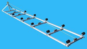 boat roller ramp dda-1000, 1000# cap. 24 ft. long ve
