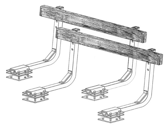 Bunk Guide-Ons, T-956; 5-1/2 ft. long, Drawing