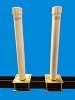 T-922; Pontoon Trailer Post Guide-On, 22" Tall ( GOLD ZINC. )